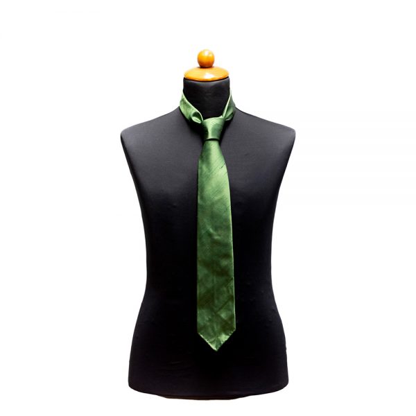 cravatta verde scuro microfantasia