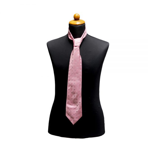 cravatta rosa a fiori